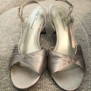 Silver kitten heel Lulu Townsend 6.5